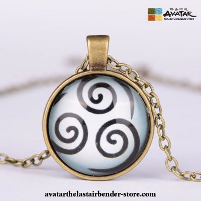 2021 New Avatar The Last Airbender Necklace Kingdom Jewelry Air Logo Bronze