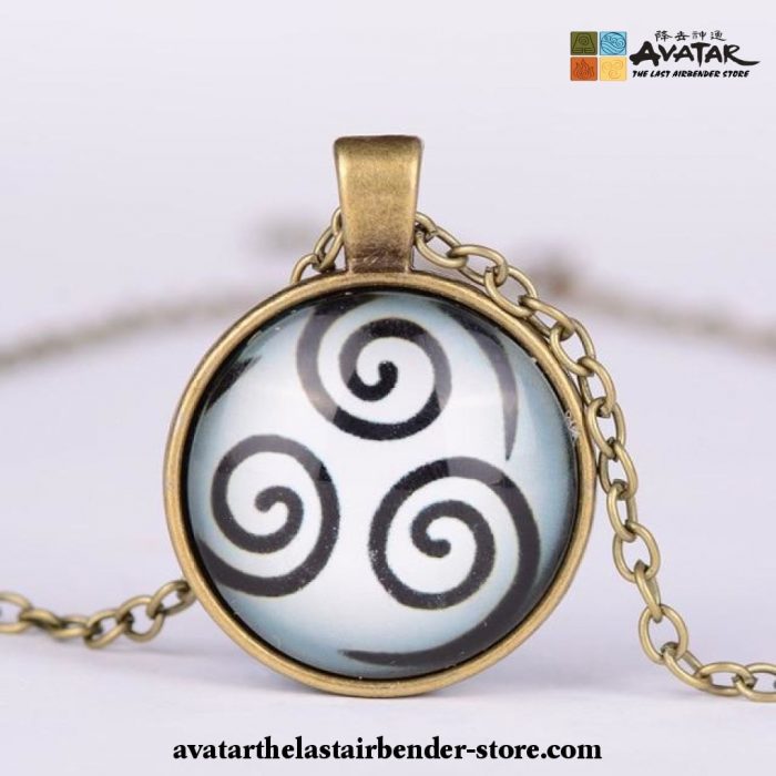 2021 New Avatar The Last Airbender Necklace Kingdom Jewelry Air Logo Bronze