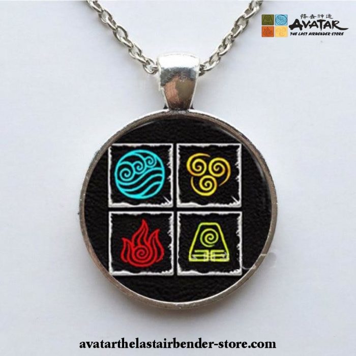 2021 New Avatar The Last Airbender Necklace Kingdom Jewelry Symbol