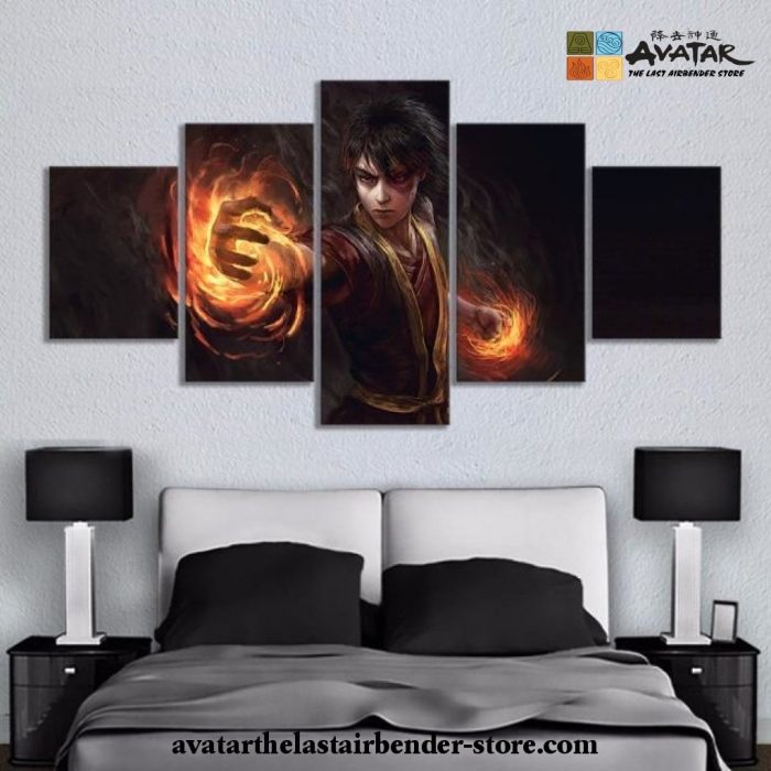 5 Pieces Zuko 3D Canvas Wall Art