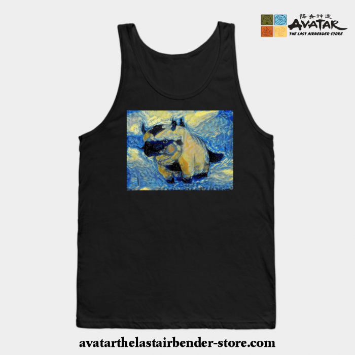 Appa In Flight Avatar The Last Airbender Starry Night Tank Top Black / S