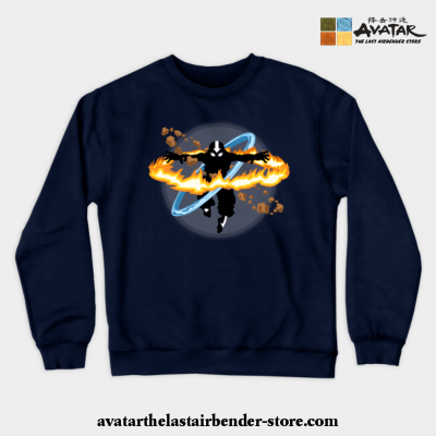 Avatar Aang Crewneck Sweatshirt Navy Blue / S