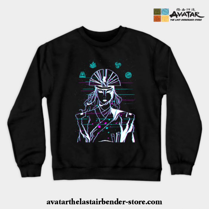 Avatar Kyoshi Glitch Crewneck Sweatshirt Black / S