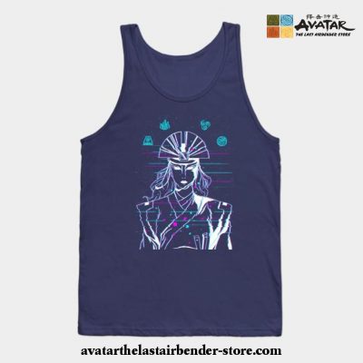 Avatar Kyoshi Glitch Tank Top Navy Blue / S