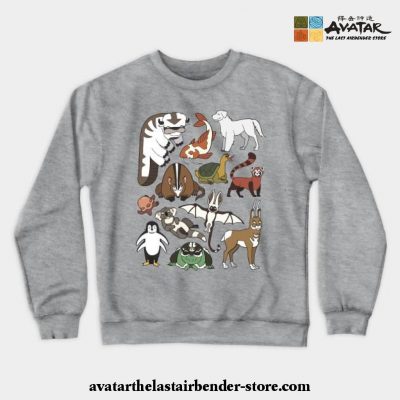 Avatar Menagerie Crewneck Sweatshirt Gray / S