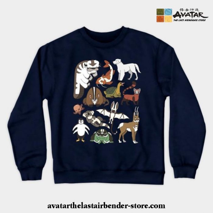 Avatar Menagerie Crewneck Sweatshirt Navy Blue / S