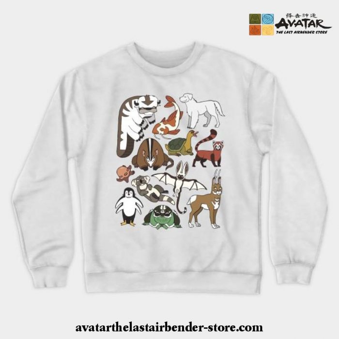 Avatar Menagerie Crewneck Sweatshirt White / S