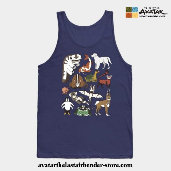 Avatar Menagerie Tank Top Navy Blue / S