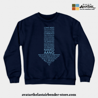 Avatar Monolauge Crewneck Sweatshirt Navy Blue / S