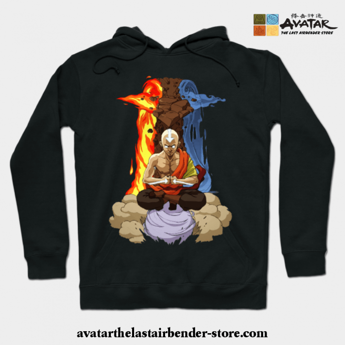 Avatar The Last Air Bender Hoodie Black / S