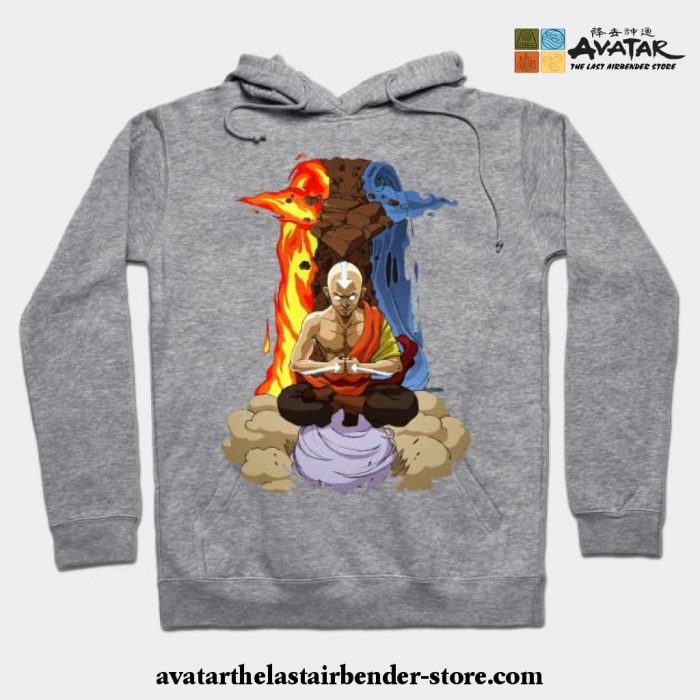 Avatar The Last Air Bender Hoodie Gray / S