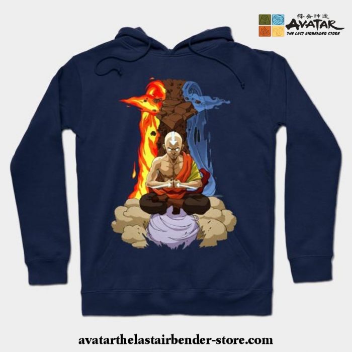 Avatar The Last Air Bender Hoodie Navy Blue / S