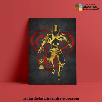 Avatar The Last Airbender - Aang Colorfull Canvas Wall Art