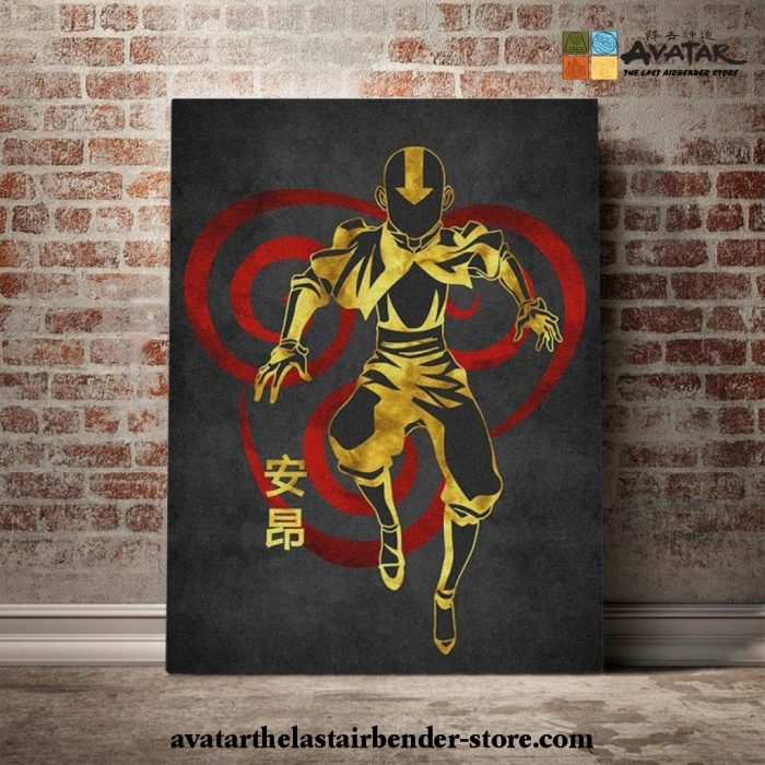 Avatar The Last Airbender - Aang Colorfull Canvas Wall Art