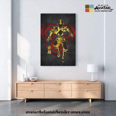 Avatar The Last Airbender - Aang Colorfull Canvas Wall Art