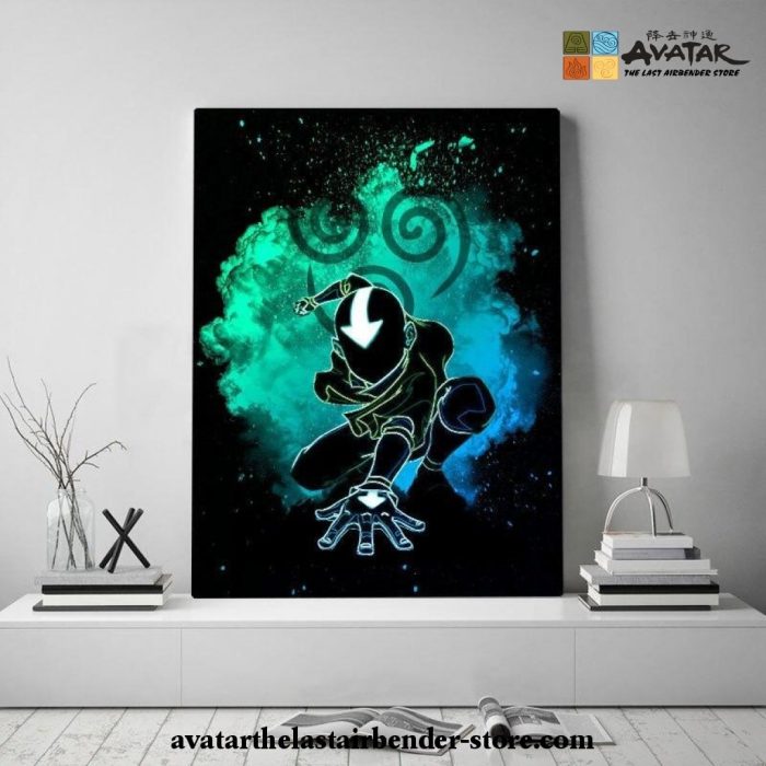 Avatar The Last Airbender - Aang Colorfull Canvas Wall Art New Style