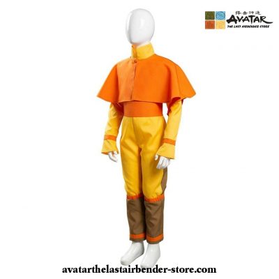 Avatar: The Last Airbender - Aang Cosplay Costume Kids Jumpsuit Outfits