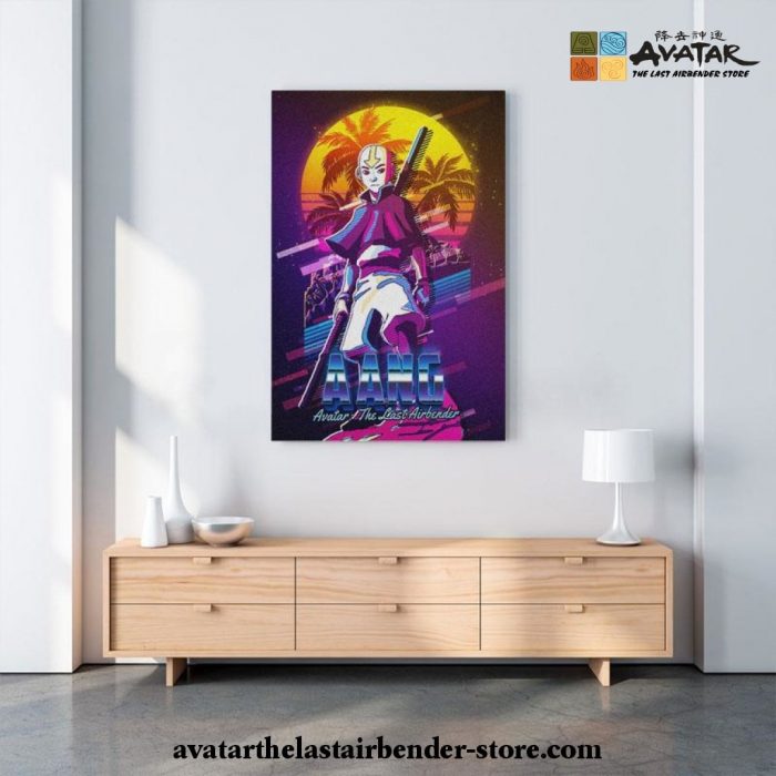 Avatar The Last Airbender - Aang Sunset Canvas Wall Art