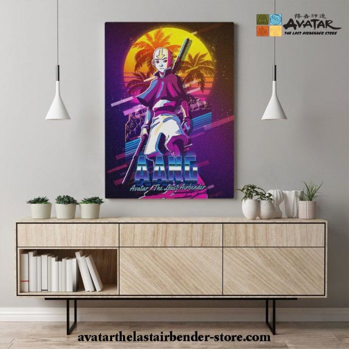 Avatar The Last Airbender - Aang Sunset Canvas Wall Art