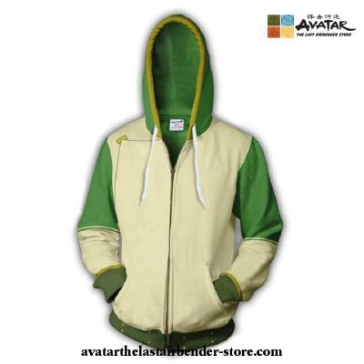 Avatar: The Last Airbender - Earth Nation Zip Up Hoodie Cosplay Costume