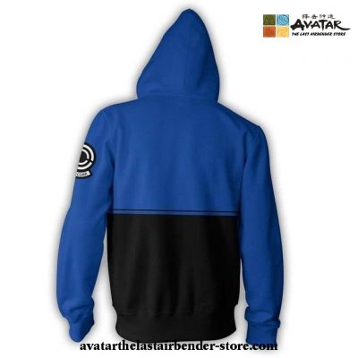 Avatar: The Last Airbender Hoodie Casual Blue Zipper Hooded