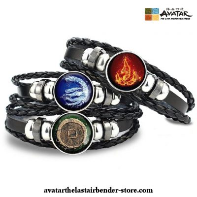 Avatar: The Last Airbender Symbol Logo Leather Bracelet