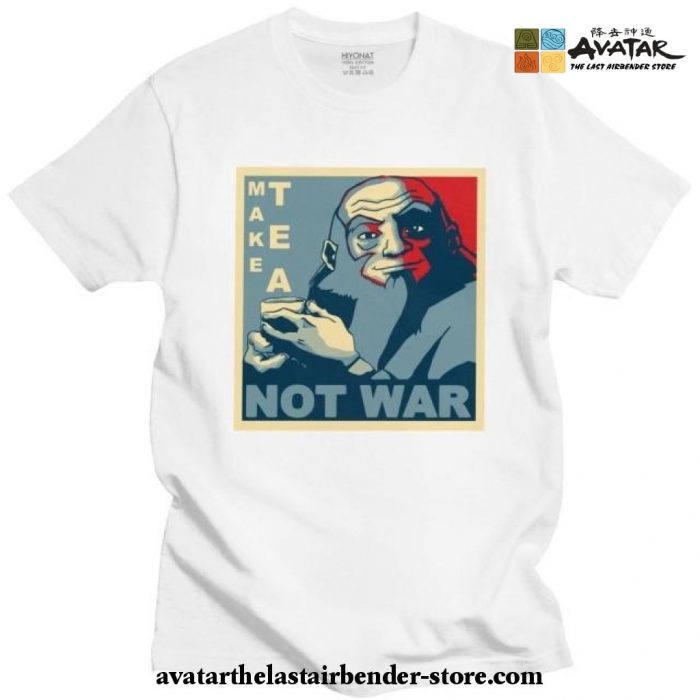 Avatar The Last Airbender T-Shirt - Iroh Make Tea Not War White / Xl