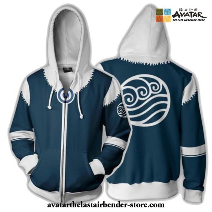 Avatar: The Last Airbender - Water Nation Zip Up Hoodie Cosplay Costume