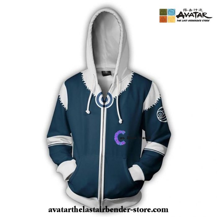 Avatar: The Last Airbender - Water Nation Zip Up Hoodie Cosplay Costume