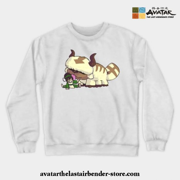 Bison Kisses Crewneck Sweatshirt White / S