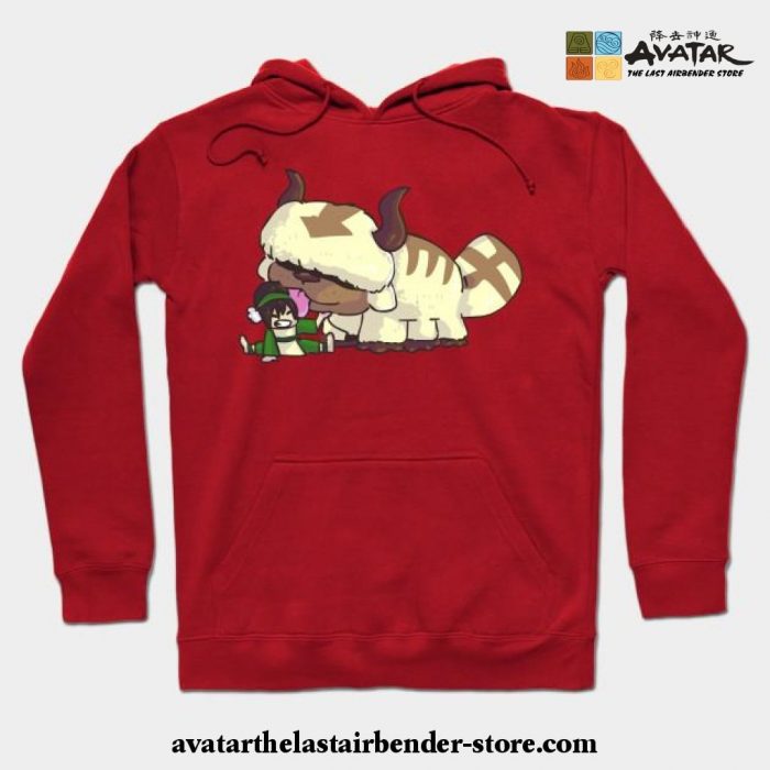 Bison Kisses Hoodie Red / S