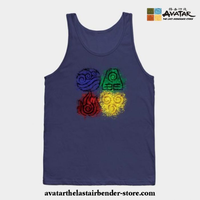 Four Elements Tank Top Navy Blue / S