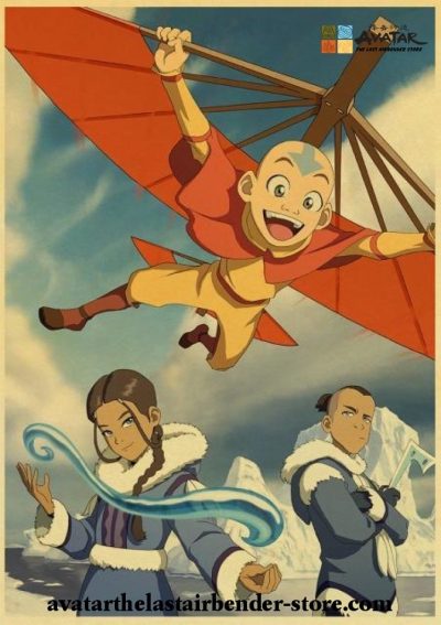 Funny Avatar The Last Airbender Kraft Paper Poster