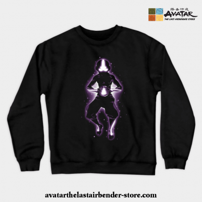 Meditating Avatar Aang Crewneck Sweatshirt Black / S