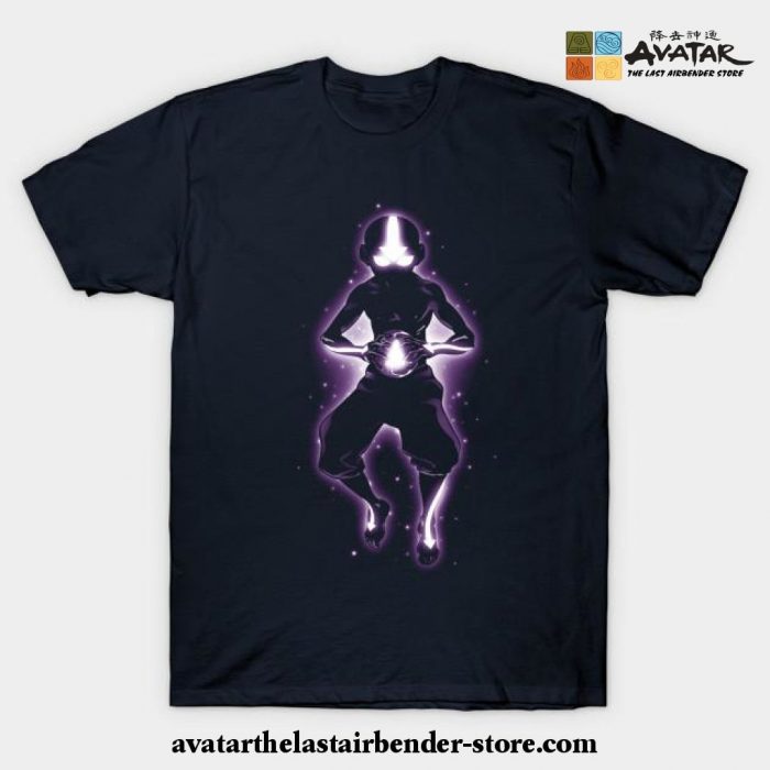 Meditating Avatar Aang T-Shirt Navy Blue / S