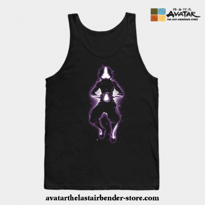 Meditating Avatar Aang Tank Top Black / S