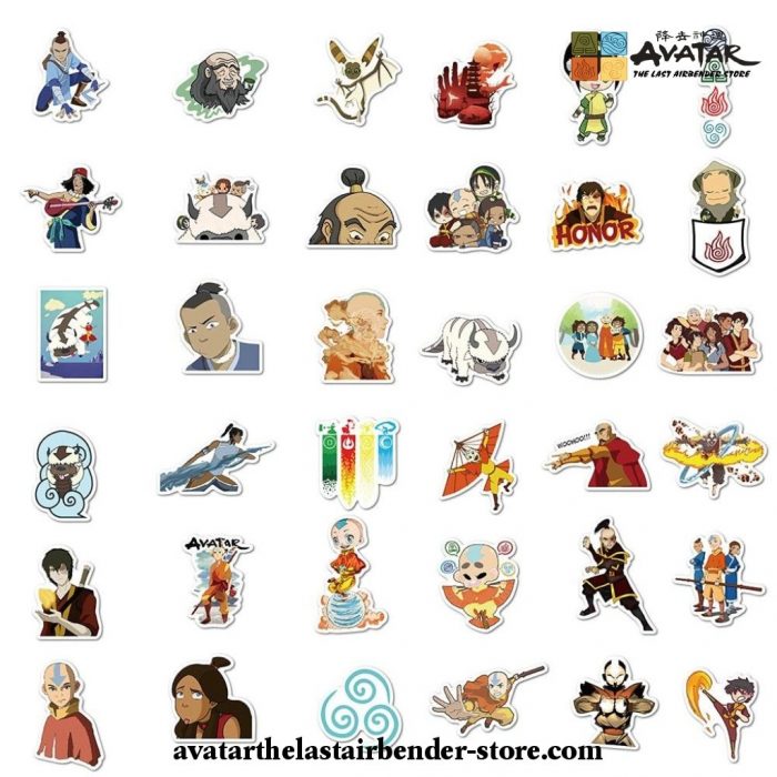 New Style 50/100Pcs Avatar: The Last Airbender Stickers