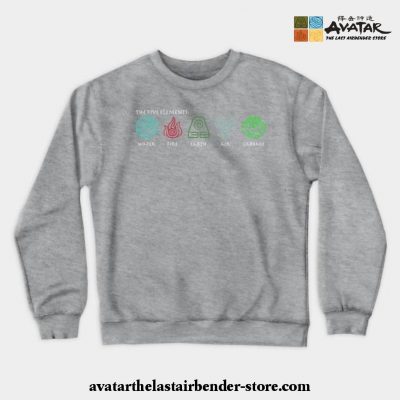 The Five Elements Avatar Crewneck Sweatshirt Gray / S