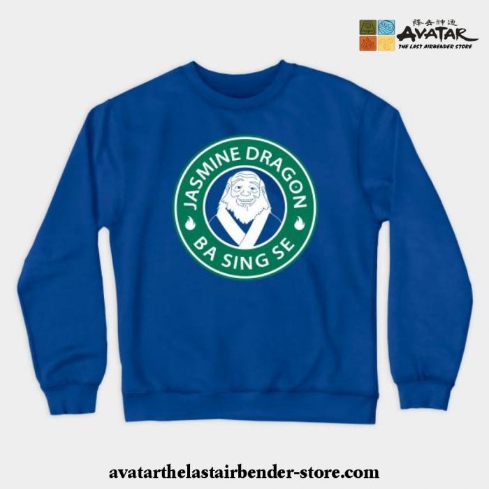 The Jasmine Dragon Uncle Iroh Avatar Crewneck Sweatshirt Blue / S