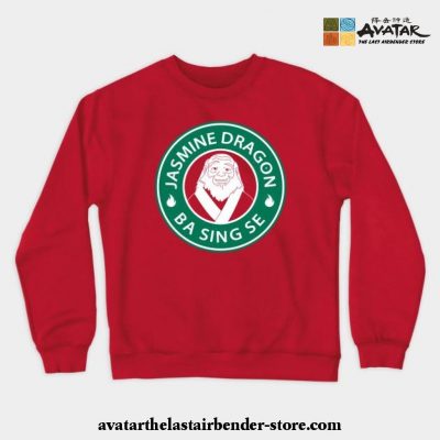 The Jasmine Dragon Uncle Iroh Avatar Crewneck Sweatshirt Red / S