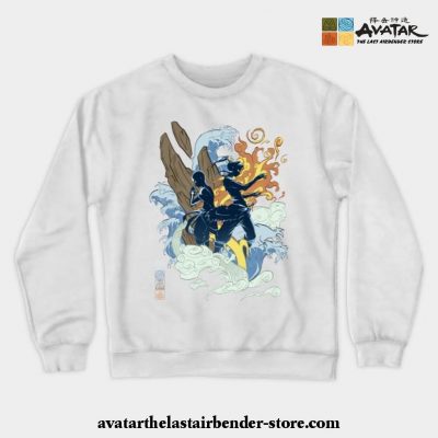 The Two Avatars Crewneck Sweatshirt White / S