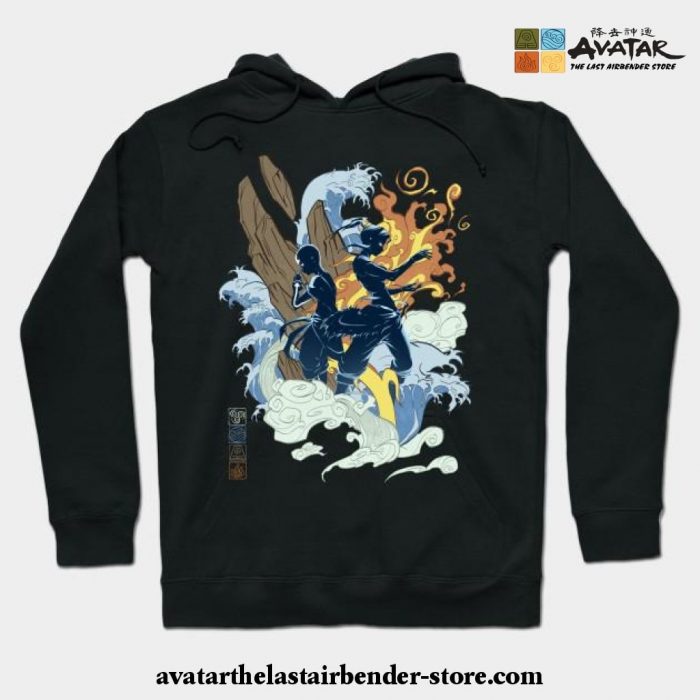 The Two Avatars Hoodie Black / S