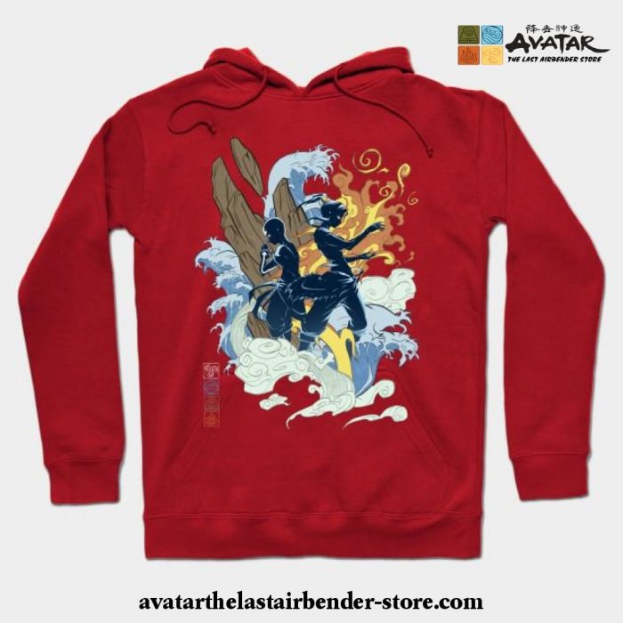 The Two Avatars Hoodie Red / S