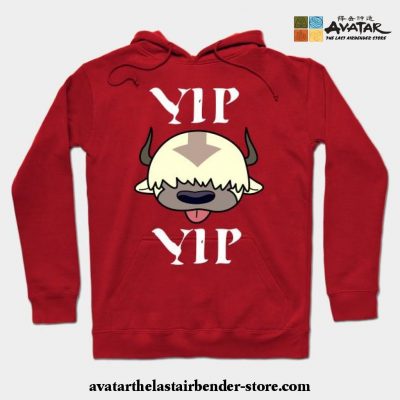 Yip Appa Avatar The Last Airbender Hoodie Red / S