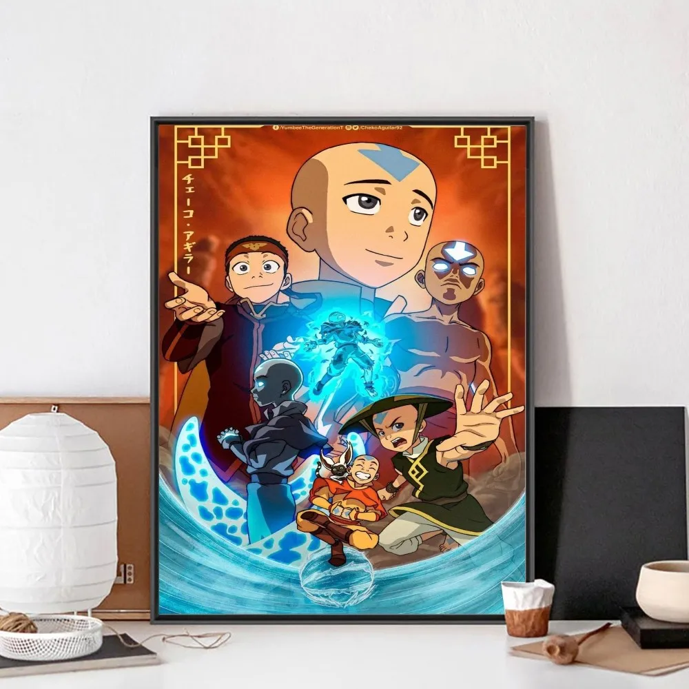 Avatar The Last Surrender Airbender No Framed Poster Kraft Club Bar Paper Vintage Poster Wall Art 3 - Avatar The Last Airbender Store