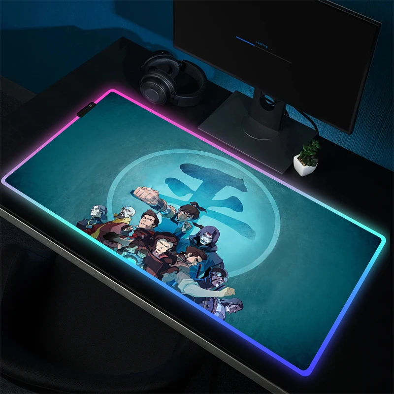 RGB Large Mousepad XXL Gamer HD Print Keyboard Mouse Mat Anime Avatar The Last Airbender Gaming 8 - Avatar The Last Airbender Store