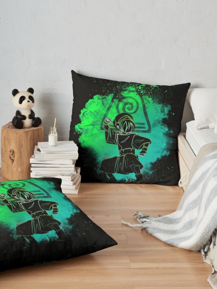 Soul Of The Earthbender Throw Pillow Official Avatar The Last Airbender Merch