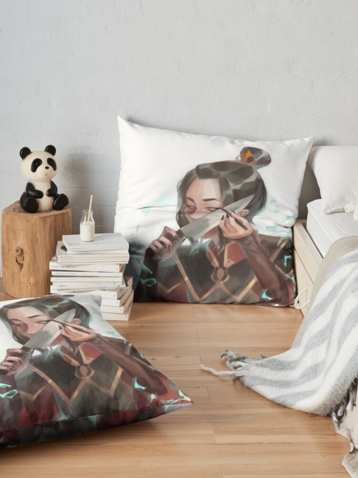 Azula'S Eyeliner Throw Pillow Official Avatar The Last Airbender Merch