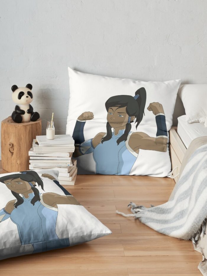 Avatar Korra (Legend Of Korra) Throw Pillow Official Avatar The Last Airbender Merch