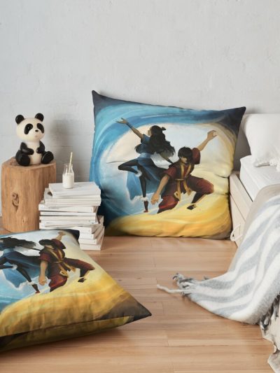 ATLA Zutara Katara Throw Pillow Avatar The Last Airbender Store